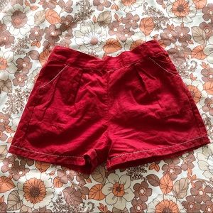 Vintage Red Shorts
